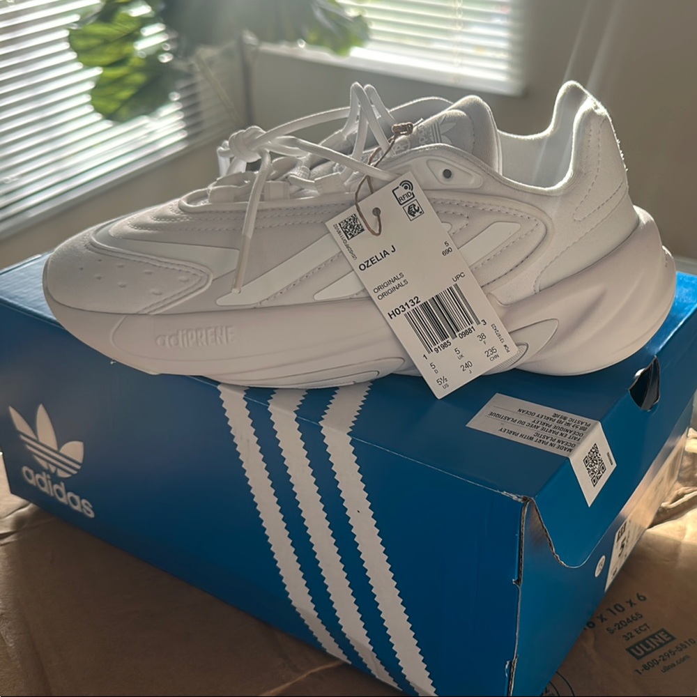 Adidas White Ozelia J Shoes